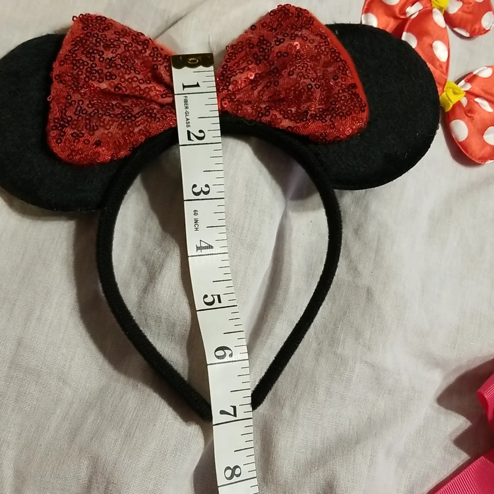 Mouse hair ornament clips bows bundle